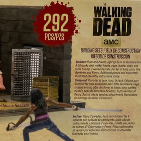 The Walking Dead Governor's Room light playset & 2 mini-Blind packs AMC📦🏃🚚 - Picture 5 of 16